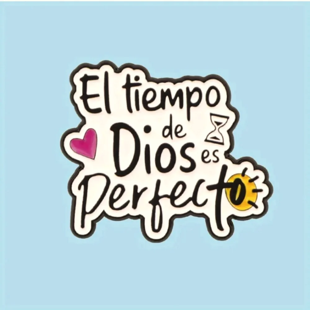 1pc Celestial Quotes Enamel‎ Pin, Zinc Alloy, Multicolor Ideal for Clothes
